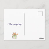 オリジナル ユニーク 誕生日 ネコ カートゥーン ポストカード (裏面)