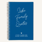 オリジナル ユーモア ファミリー名言日記 ノートブック (正面)