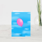 オリジナル ライオン柄 バースデーカード 招待状 (裏面)