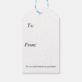 オリジナル ライオン ギフトタグ – 編集可能な名言とデザイン (裏面)