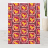 オリジナル ライオン コラージュ プリント 誕生日カード カード (裏面)