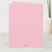 オリジナル ラグジュアリー パープル ハート シャイニー バレンタイン カード (裏面)