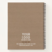 オリジナル ラスティック チャーム クラフト紙 従業員 スケッチ ノートブック (裏面)