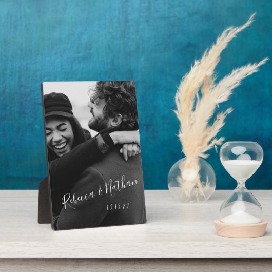 オリジナル ラブ カップル フォト ウェディング デート フォトプラーク (側面)