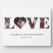 オリジナル ラブ ハート 4 フォト フォトプラーク (正面)