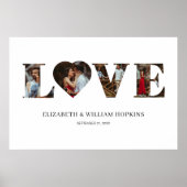 オリジナル ラブ ハート 4 フォト プリント ポスター (正面)