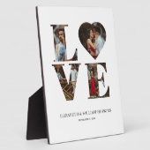 オリジナル ラブ ハート 4 フォト 縦 プラーク (側面)