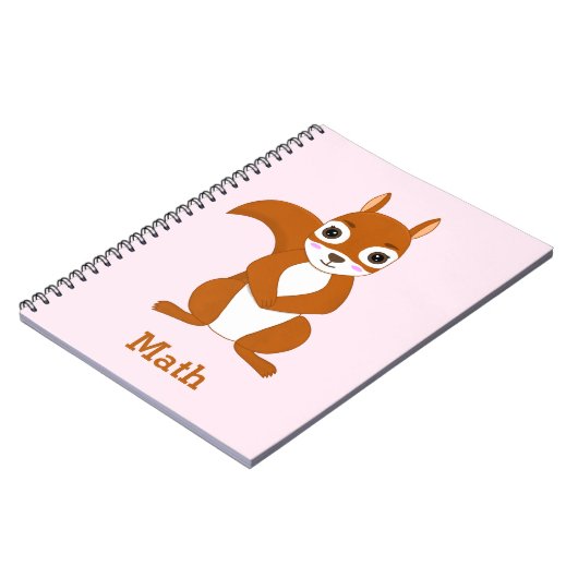 オリジナル リス柄 ノート (左側)