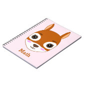 オリジナル リス柄 ノート (左側)