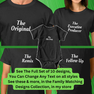 オリジナル、リミックス等マッチング音楽ファミリー Tシャツ