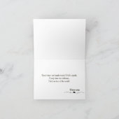 オリジナル ロマンチック カップル フォト 折りたたみ カード (内部)