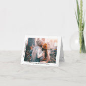 オリジナル ロマンチック カップル フォト 折りたたみ カード (正面)