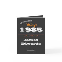 オリジナル ヴィンテージ1985 限定版 誕生日