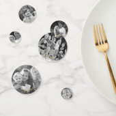 オリジナル ヴィンテージ ブラックアンドホワイト フォト テキスト を作成する コンフェッティ (グループ)