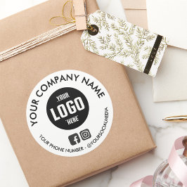 オリジナル 丸型 防水 ビジネス ロゴ ステッカー