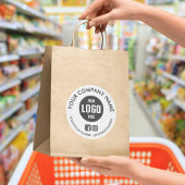 オリジナル 丸型 防水 ビジネス ロゴ ステッカー