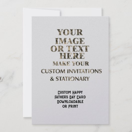 オリジナル 作成 カスタマイズ 父の日のカード 招待状 (正面)