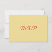 オリジナル 偽物 ゴールド 赤 エレガント クリスマス パーティー 出席可否返信 出欠カード (裏面)