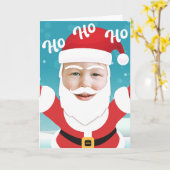 オリジナル 写真を追加 カスタマイズ クリスマス カード (黄色い花)