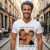 オリジナル 写真+テキスト トライブレンドTシャツ