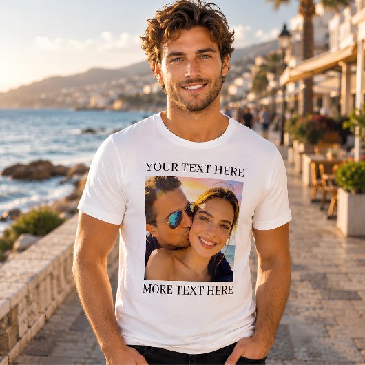 オリジナル 写真+テキスト トライブレンドTシャツ
