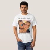 オリジナル 写真+テキスト Tシャツ (正面フル)