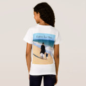 オリジナル 写真Tシャツ ギフト カスタムテキスト追加可能 Tシャツ (裏面フル)