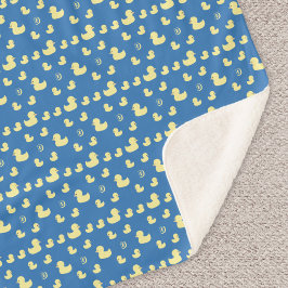 オリジナル 初期 ゴム 鴨 型紙 青 赤ちゃん 子供 シェルパブランケット