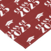 オリジナル 卒業式 マロンとホワイト テーブルクロス (アングル)