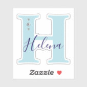 オリジナル 名前入り エレガント 偽ダイヤモンド シール (シート)