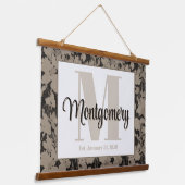 オリジナル 名前 ウォールアート プリント Est ギフト (傾斜あり)