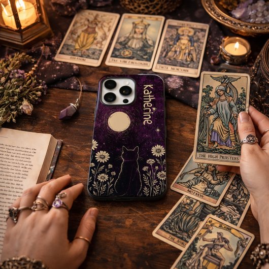オリジナル 天猫 フラワー パープル Case-Mate iPhoneケース
