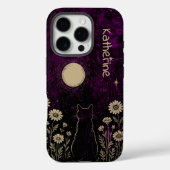 オリジナル 天猫 フラワー パープル Case-Mate iPhoneケース (裏面)