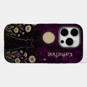 オリジナル 天猫 フラワー パープル Case-Mate iPhoneケース (裏面 (横))
