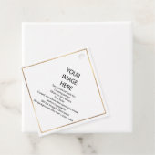 オリジナル 小さな 四角い ハングタグ フェイバータグ (インサイチュ)