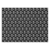 オリジナル 年間 ブラック＆ホワイト 卒業式 テーブルクロス (正面(横))