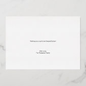 オリジナル 幸せなイースター フローラル ピオニー 本物の金 箔シーズンカード (裏面)