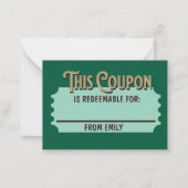 オリジナル 引き換え可能なチケット プレゼント 柴犬 ケーキ クーポン ノートカード (正面)