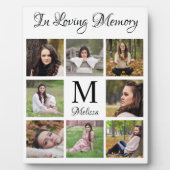 オリジナル 愛する人の思い出 フォトコラージュ フォトプラーク (正面)