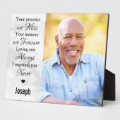 オリジナル 愛する人の記憶を称えるメモリアルフォト フォトプラーク (側面)