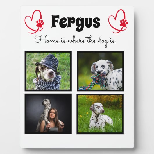 オリジナル - 愛犬の写真で作る特別な思い出 フォトプラーク (正面)