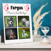 オリジナル - 愛犬の写真を使った特別なメモリー フォトプラーク (側面)