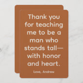 オリジナル 感謝の気持ちを込めた父の日カード シーズンカード (正面/裏面)