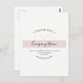 オリジナル 手作り サンクス ラベル ポストカード (正面/裏面)