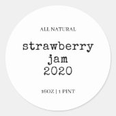 オリジナル 手作り 食品ラベル 缶ラベル ラウンドシール (正面)