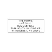 オリジナル 新婚夫婦 宛名スタンプ セルフインキングスタンプ (デザイン)