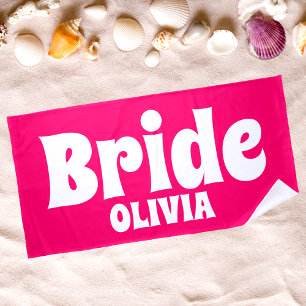 オリジナル 新婦 ブライズテイル ビーチタオル