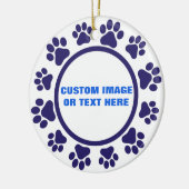オリジナル 永遠に愛されたペットの足跡オーナメント セラミックオーナメント (左)