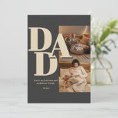 オリジナル 父の日の写真コラージュ | DAD レター -  シーズンカード (スタンド正面)