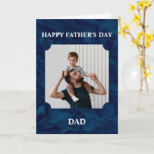 オリジナル 父の日 パパ 写真 カスタム カード (黄色い花)